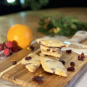 Cranberry Orange Shortbread